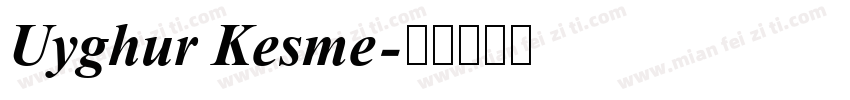 Uyghur Kesme字体转换